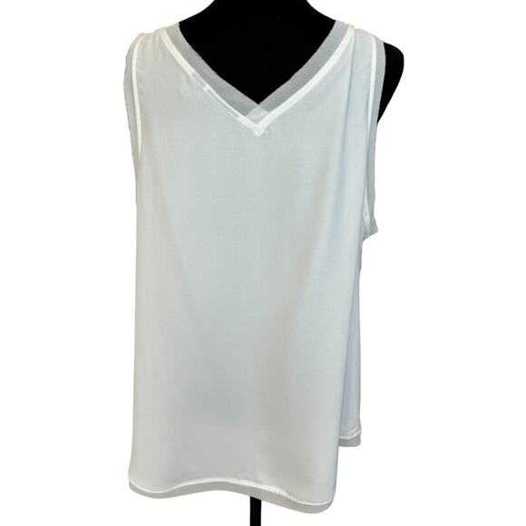 * New ~ HALOGEN ~ Raw Edge Tank Top Size XL - Picture 5 of 8